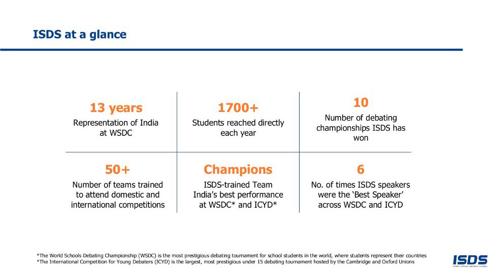 isds at a glance