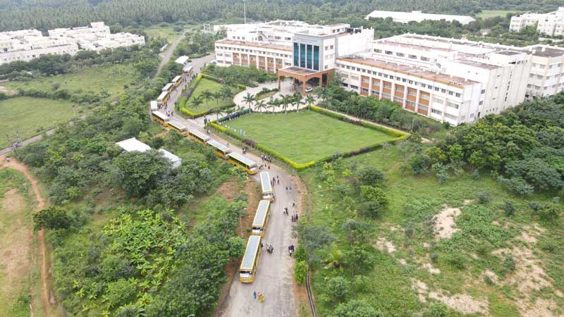 Drone view of the campus